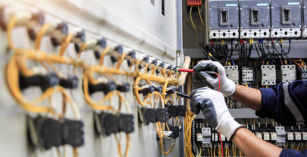 Professional Electrician technician working in North Hills, NY